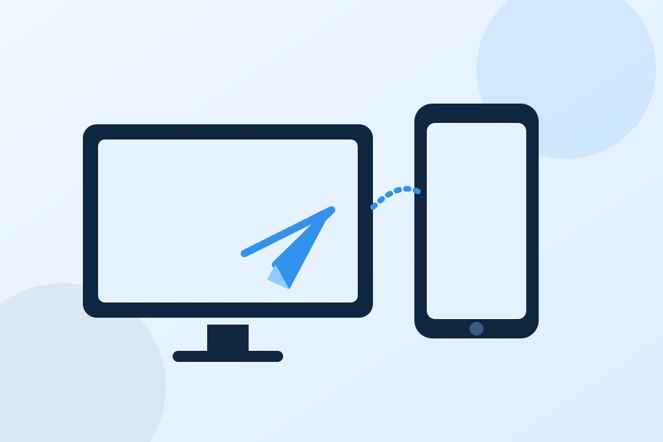 Ikon lima platform Telegram: Windows, macOS, iOS, Android, dan Web
