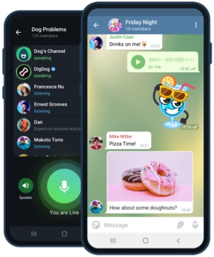 Aplikasi seluler menghadirkan chat cepat, panggilan HD, dan stiker animasi berkualitas 60 fps.